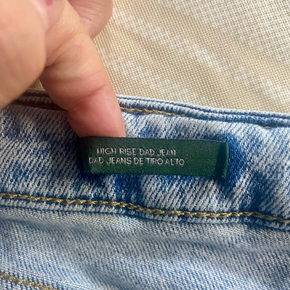 Wild Fable boho dad jeans high rise medium wash with painted accents - Picture 7 of 9